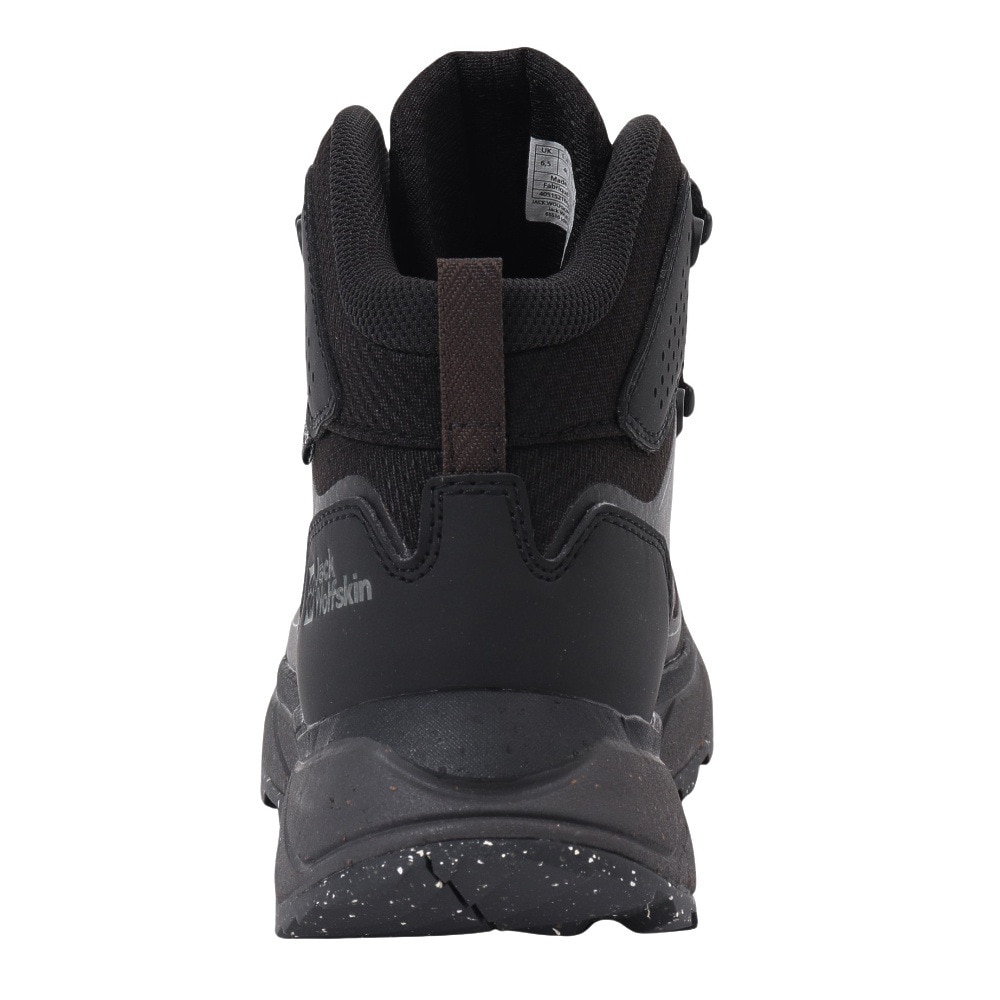 ジャックウルフスキン（JackWolfskin）（メンズ）トレッキングシューズ 登山靴 TERRAVENTURE TEXAPORE MID M 4051521-6000 ブラック 防水 透湿