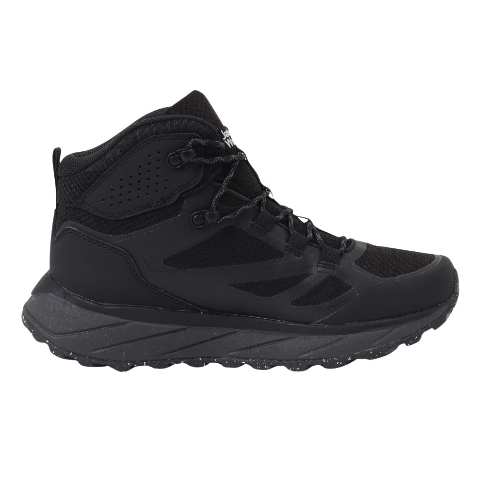 ジャックウルフスキン（JackWolfskin）（メンズ）トレッキングシューズ 登山靴 TERRAVENTURE TEXAPORE MID M 4051521-6000 ブラック 防水 透湿