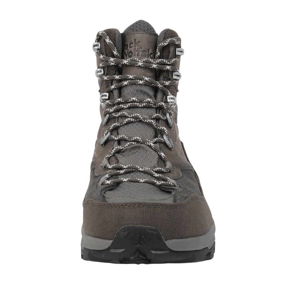 ジャックウルフスキン（JackWolfskin）（メンズ）トレッキングシューズ ハイカット 登山靴 サイロックステキサポール ミッド 4064301-5719 ブラウン 完全防水