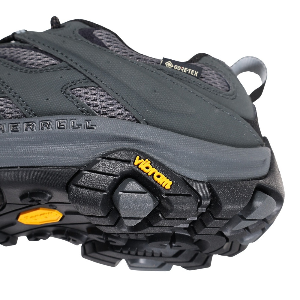 メレル（MERRELL）（メンズ）ゴアテックス トレッキングシューズ ローカット 登山靴 モアブ3 SYNTHETIC ワイドワイズ 500243W グラニット ビブラムソール