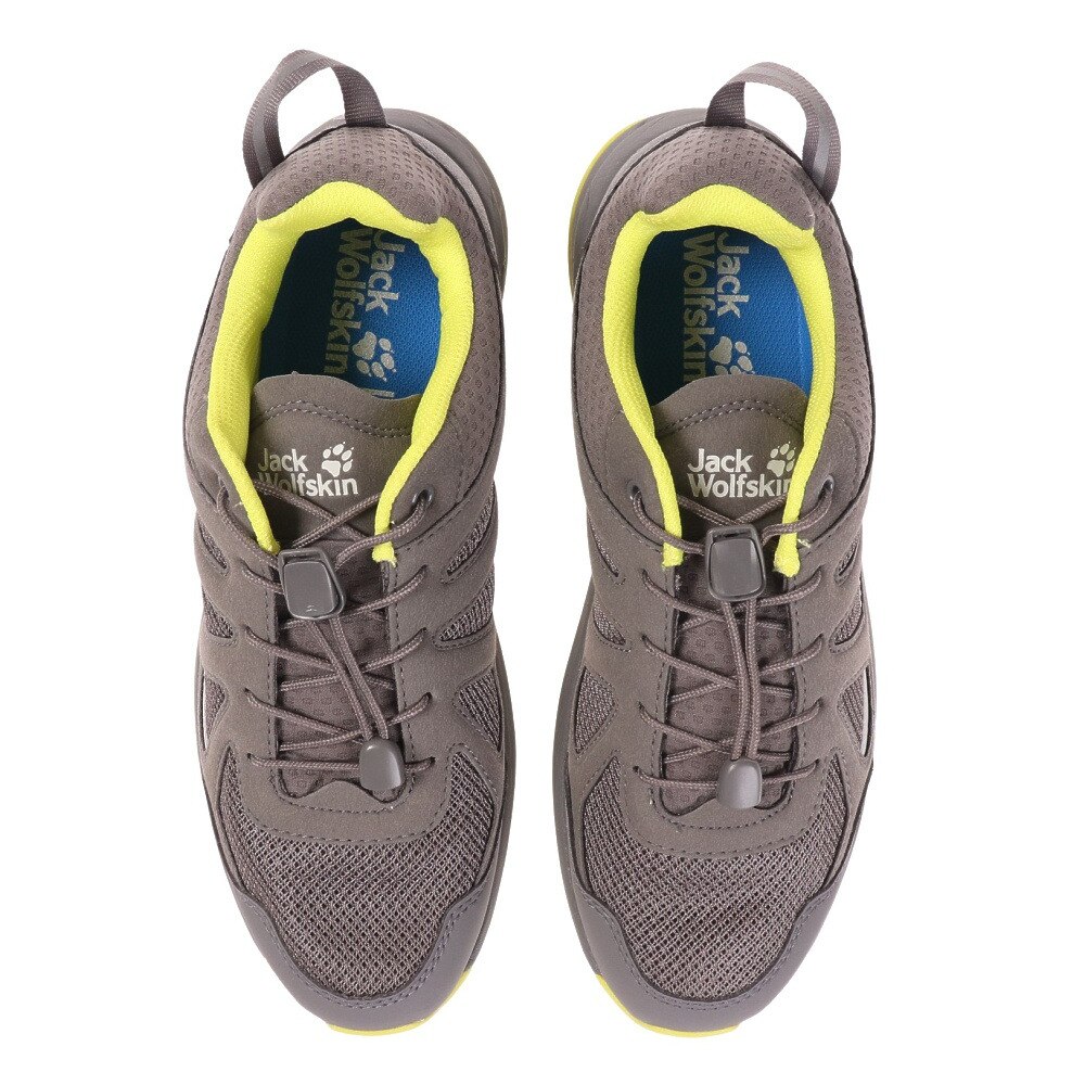 ジャックウルフスキン（JackWolfskin）（メンズ）ハイキングシューズ ローカット 登山靴 WOODLAND ウッドランド 2 VENT LOW M 4051281-6128 グレー  軽量