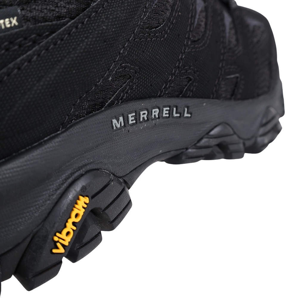 メレル（MERRELL）（メンズ）トレッキングシューズ ローカット 登山靴 モアブ 3 シンセティック ゴアテックス 500239 ブラック ビブラムソール