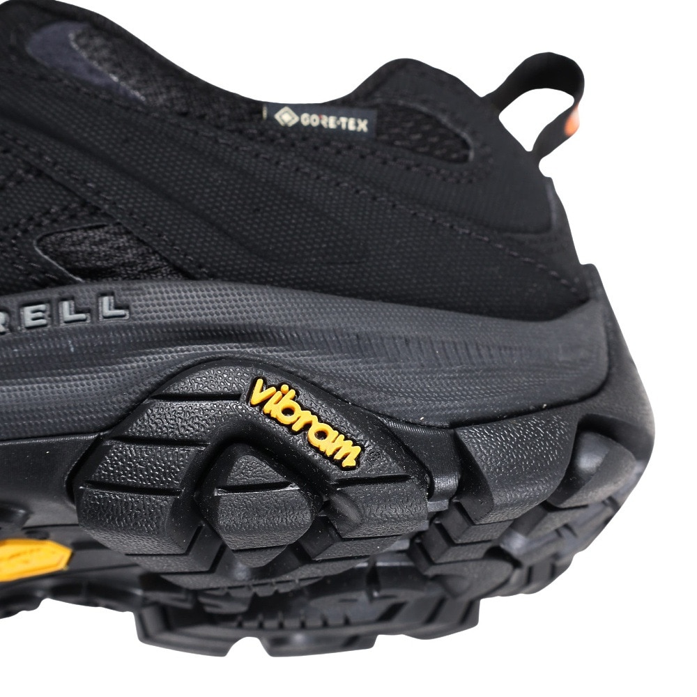 メレル（MERRELL）（メンズ）トレッキングシューズ ローカット 登山靴 モアブ 3 シンセティック ゴアテックス 500239 ブラック ビブラムソール