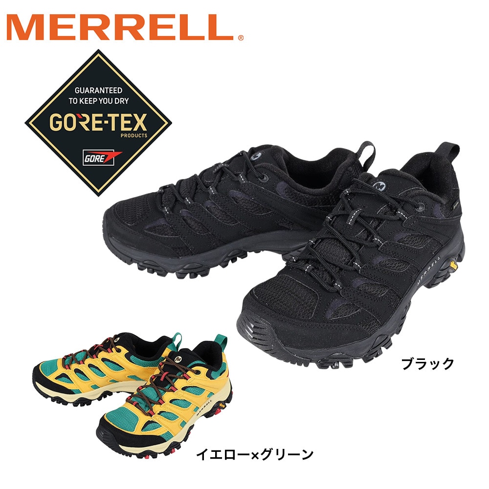 メレル（MERRELL）（メンズ）ゴアテックス トレッキングシューズ ローカット 登山靴 MOAB 3 SYNTHETIC 500239 ビブラムソール モアブ3