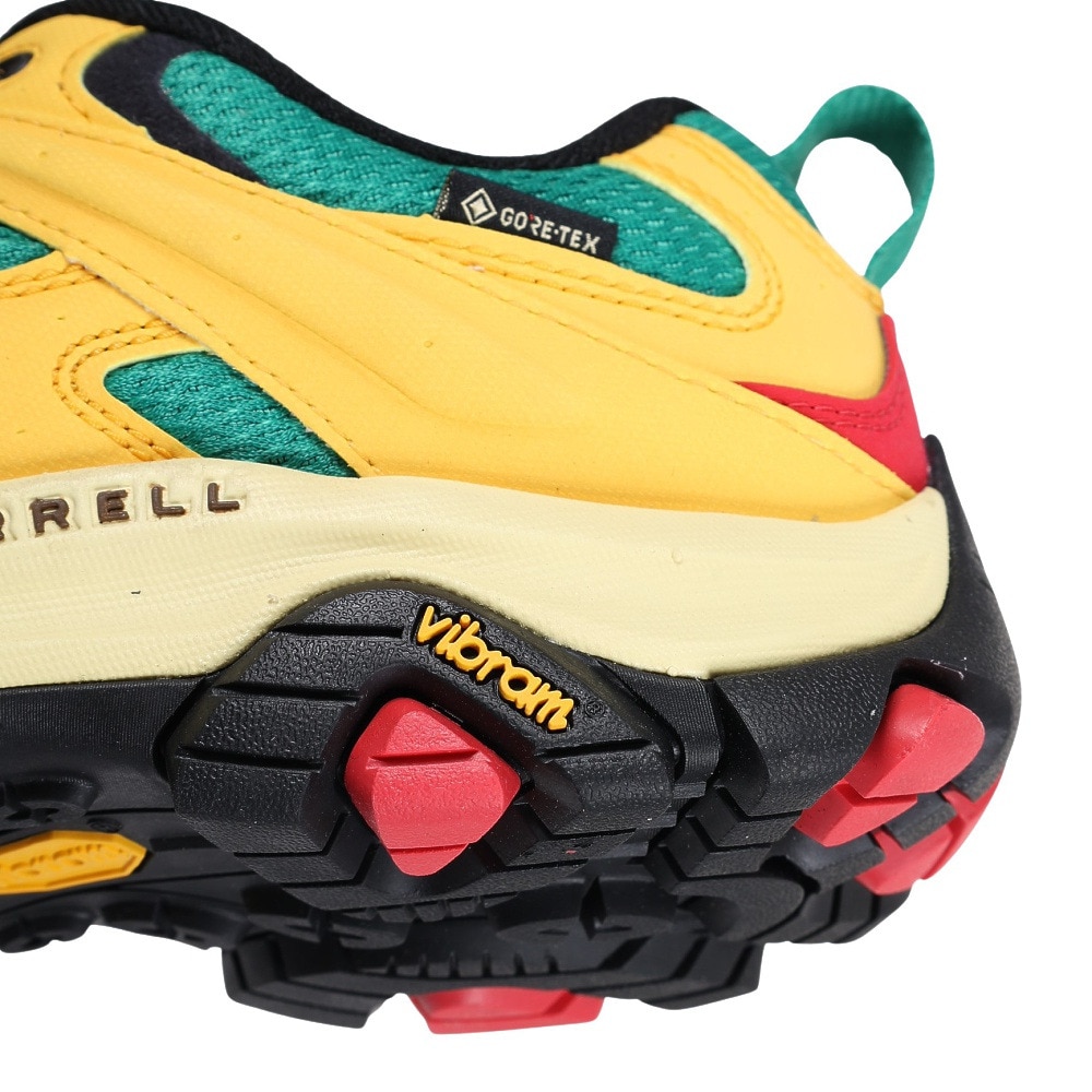 メレル（MERRELL）（メンズ）トレッキングシューズ ローカット 登山靴 モアブ 3 シンセティック ゴアテックス 500241 イエロー ビブラムソール