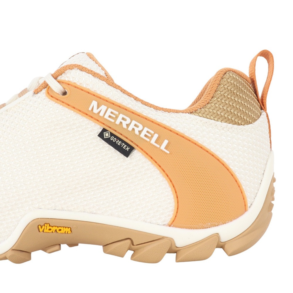 メレル（MERRELL）（メンズ、レディース）トレッキングシューズ ローカット 登山靴 カメレオン 8 ストーム ゴアテックス 500377 UNBLEACHED アイボリー