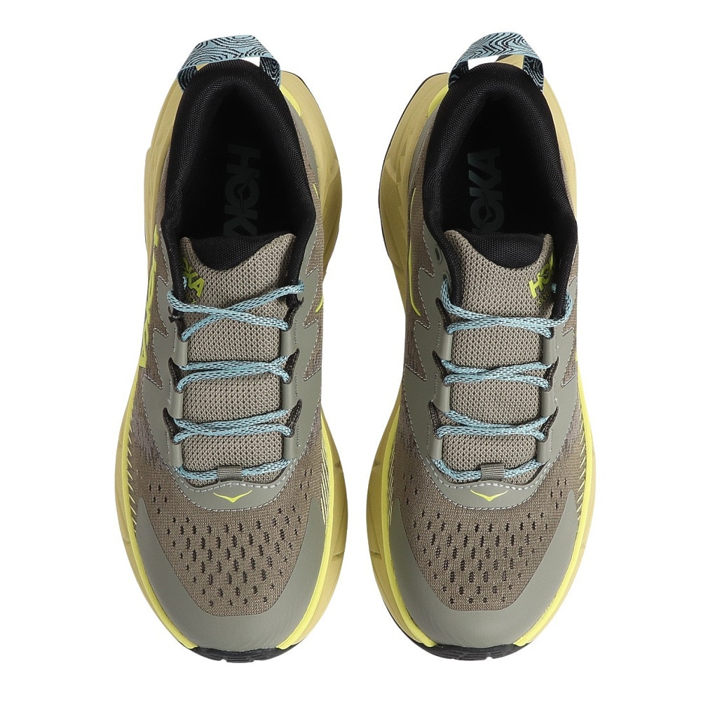 ホカ（HOKA）（メンズ）トレッキングシューズ ローカット 登山靴 スカイライン フロート X 1141610-OHCRT グレー×イエロー