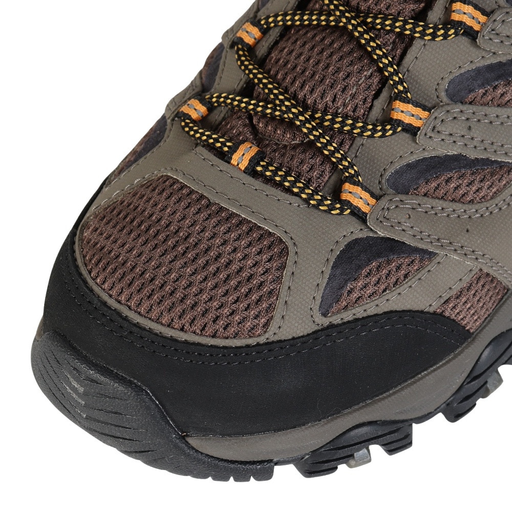 メレル（MERRELL）（メンズ）トレッキングシューズ ローカット 登山靴 モアブ 3 シンセティック ゴアテックス ワイド 500643W WALNUT サンドベージュ