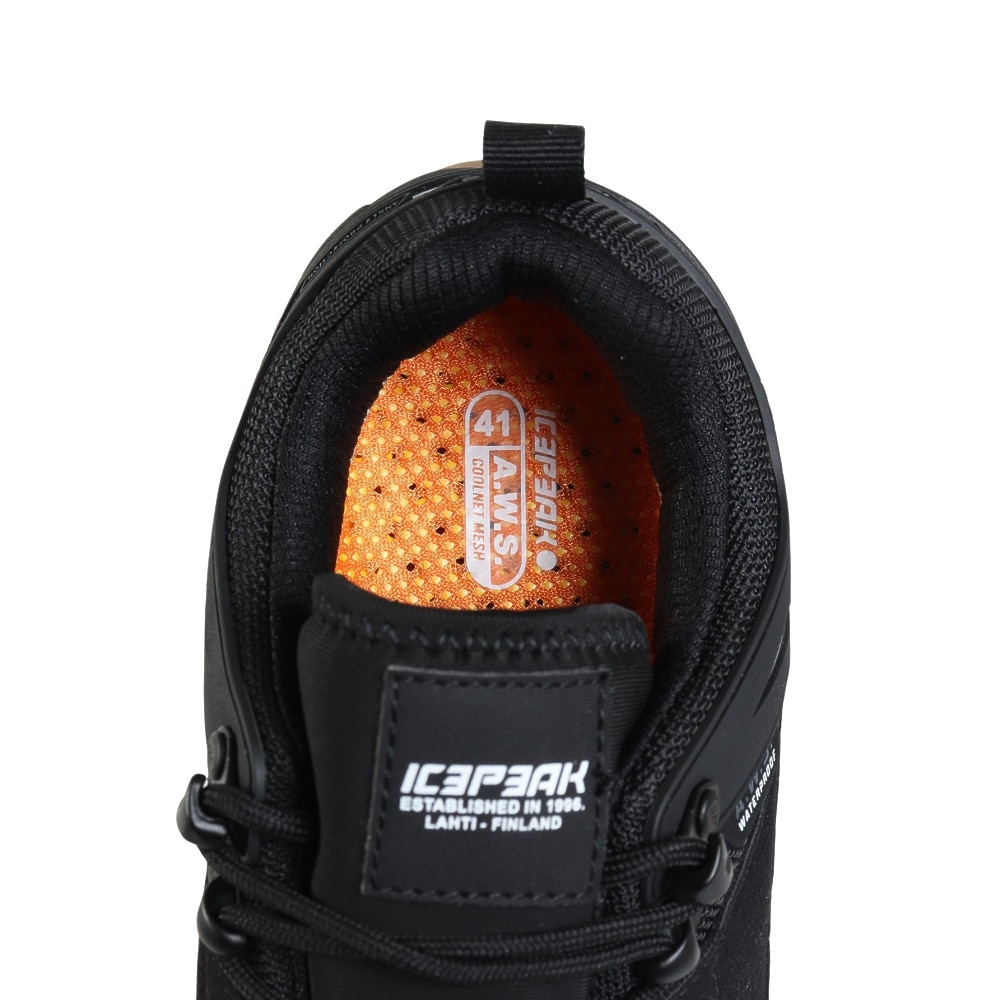 アイスピーク（ICEPEAK）（メンズ）トレッキングシューズ ローカット 登山靴 ACKAS 2.0 MR 78237 100 990 ブラック