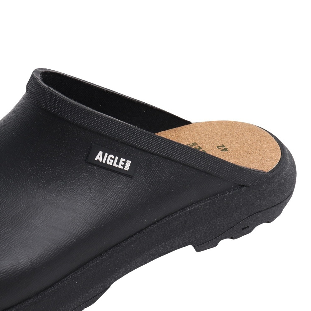 エーグル（AIGLE）（メンズ、レディース）ラバーサンダル コーレイ クロッグ サンダル ZZHS065-004 ブラック 防水 耐久性 ゴム製