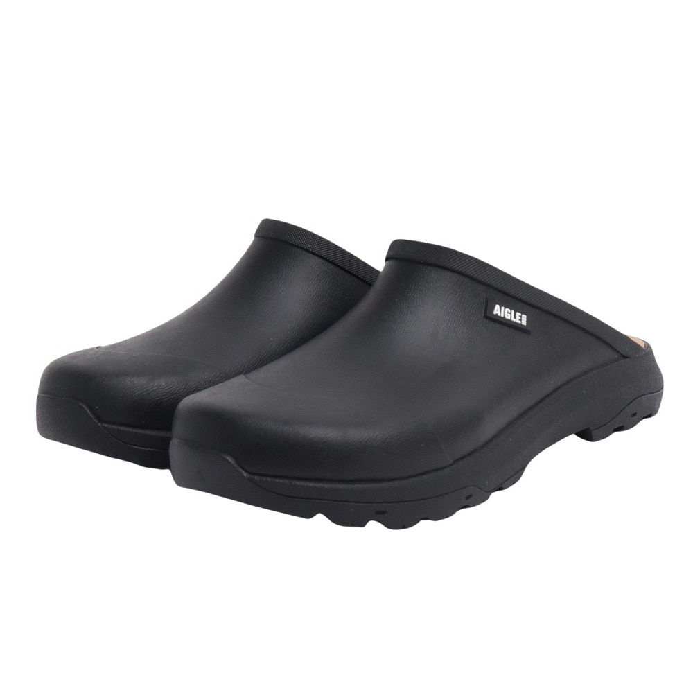 エーグル（AIGLE）（メンズ、レディース）ラバーサンダル コーレイ クロッグ サンダル ZZHS065-004 ブラック 防水 耐久性 ゴム製