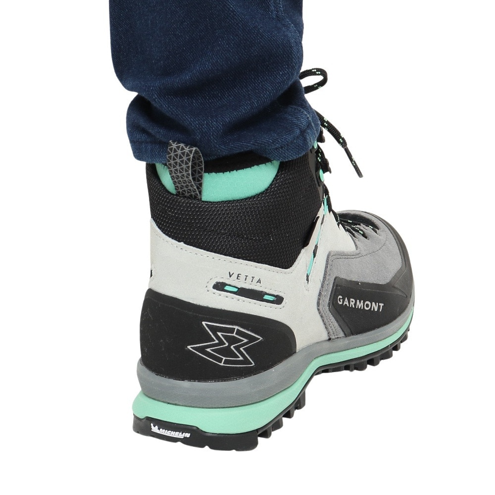 ガルモント（GARMONT）（レディース）トレッキングシューズ 登山靴 ベッタテック GTX WMS 481074/613 グレー×グリーン 防水 ゴアテックス