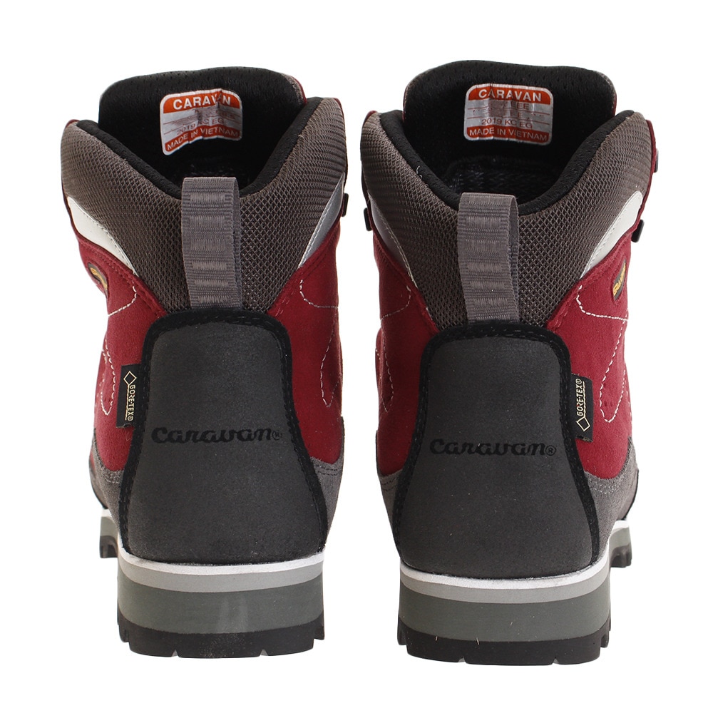 キャラバン（Caravan）（レディース）ゴアテックス トレッキングシューズ ハイカット 登山靴 グランドキング GK83-02 ボルドー 0011832