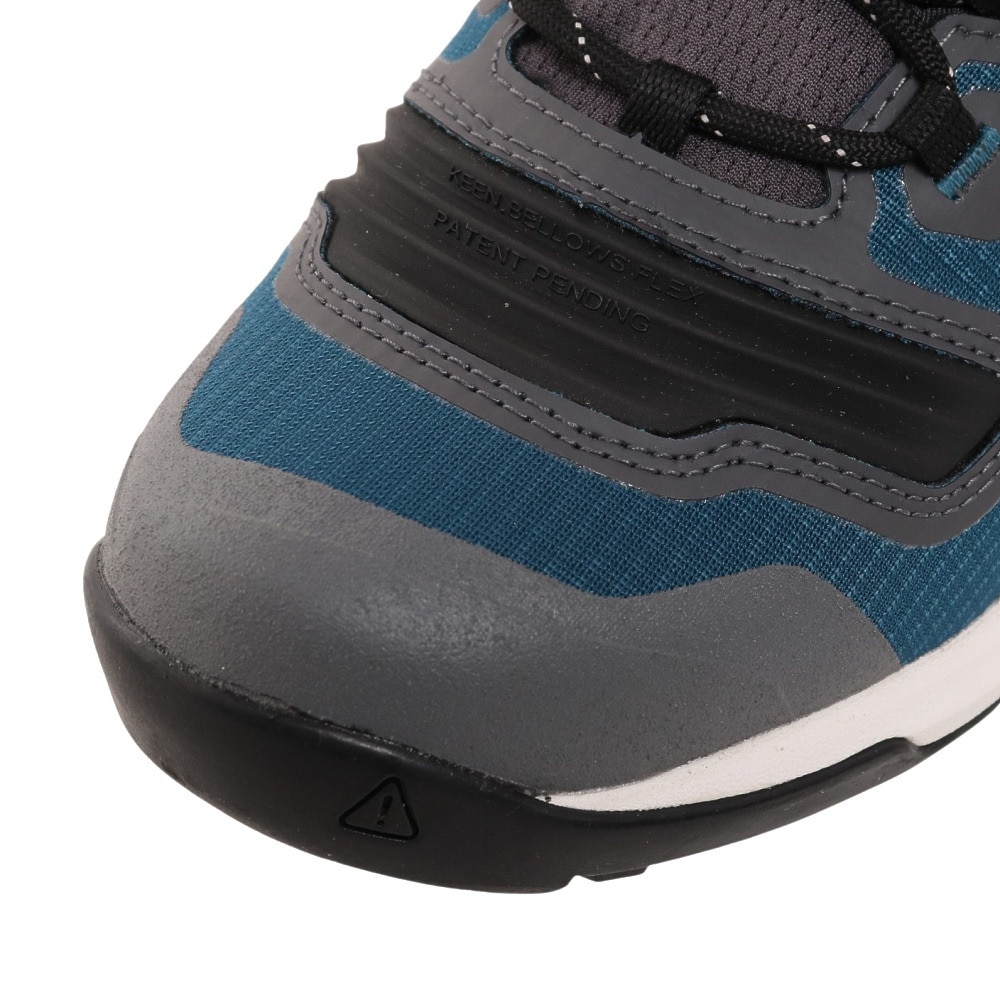 キーン（KEEN）（レディース）ウォータープルーフ ハイキングシューズ 登山靴 テンポフレックスミッド Blue Coral/Star White 1025465 マリーンブルー 防水 