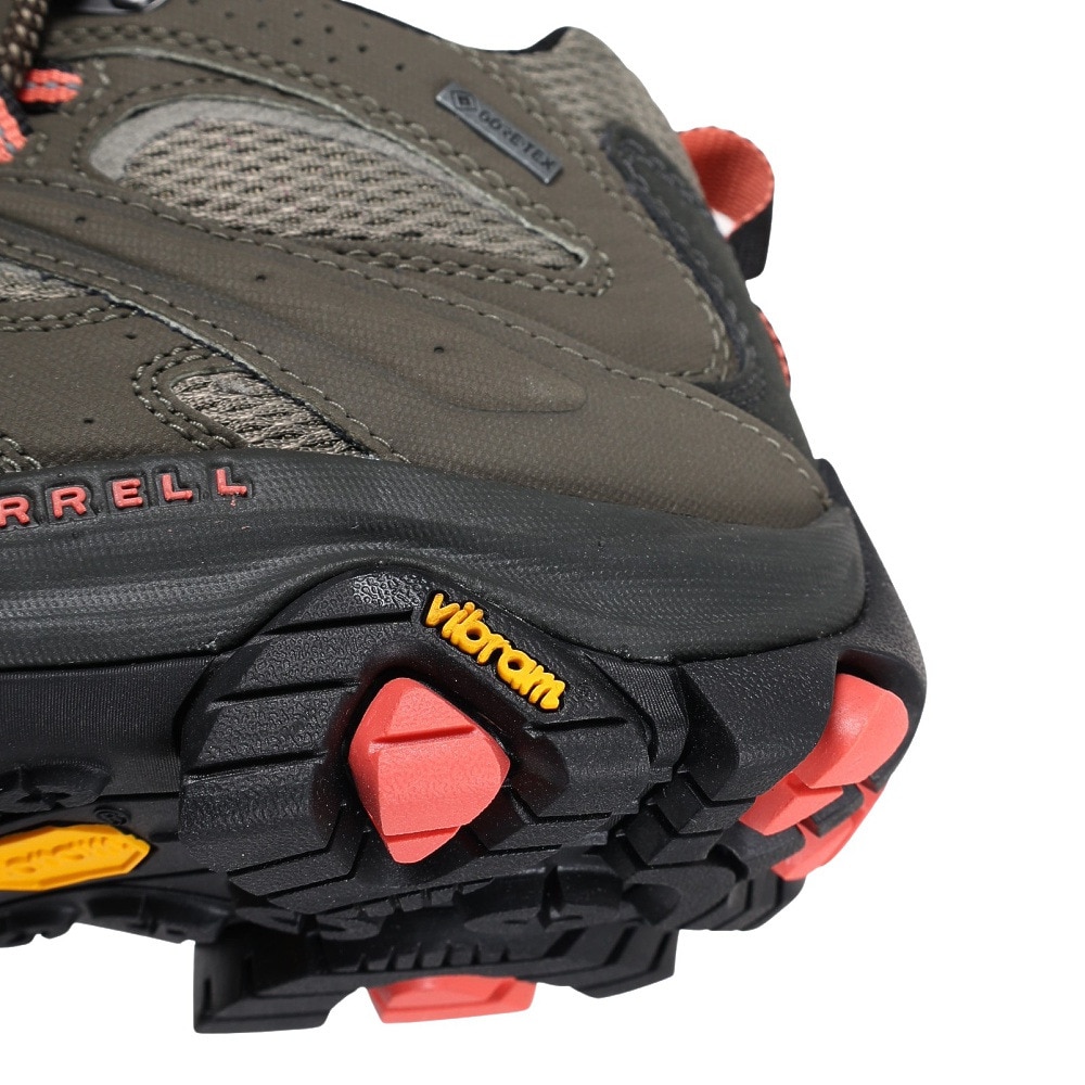 メレル（MERRELL）（レディース）ゴアテックス トレッキングシューズ ミッドカット 登山靴 MOAB 3 SYNTHETIC MID 500182 OLIVE ビブラムソール