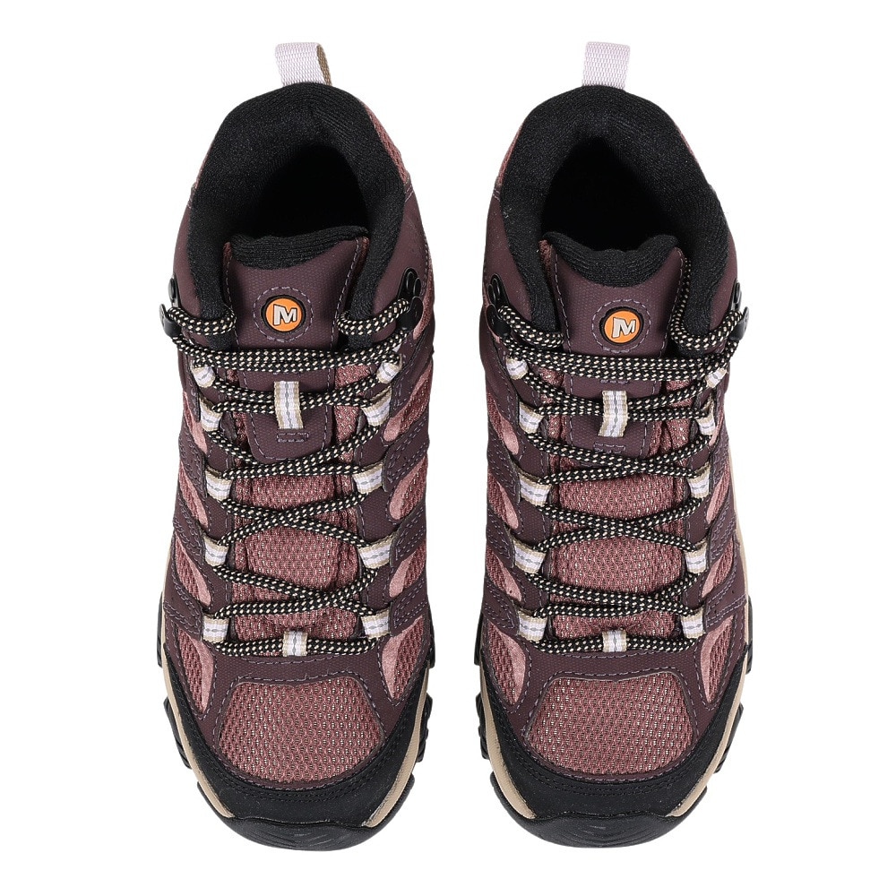 メレル（MERRELL）（レディース）ゴアテックス トレッキングシューズ ミッドカット 登山靴 モアブ3 SYNTHETIC MID 500184 BURGUNDY ビブラムソール
