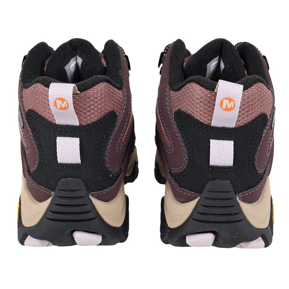 メレル（MERRELL）（レディース）ゴアテックス トレッキングシューズ ミッドカット 登山靴 モアブ3 SYNTHETIC MID 500184 BURGUNDY ビブラムソール