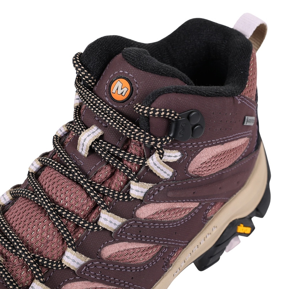 メレル（MERRELL）（レディース）トレッキングシューズ ハイカット 登山靴 MOAB 3 SYNTHETIC MID ゴアテックス 500184 BURGUNDY バーガンディー ビブラムソール