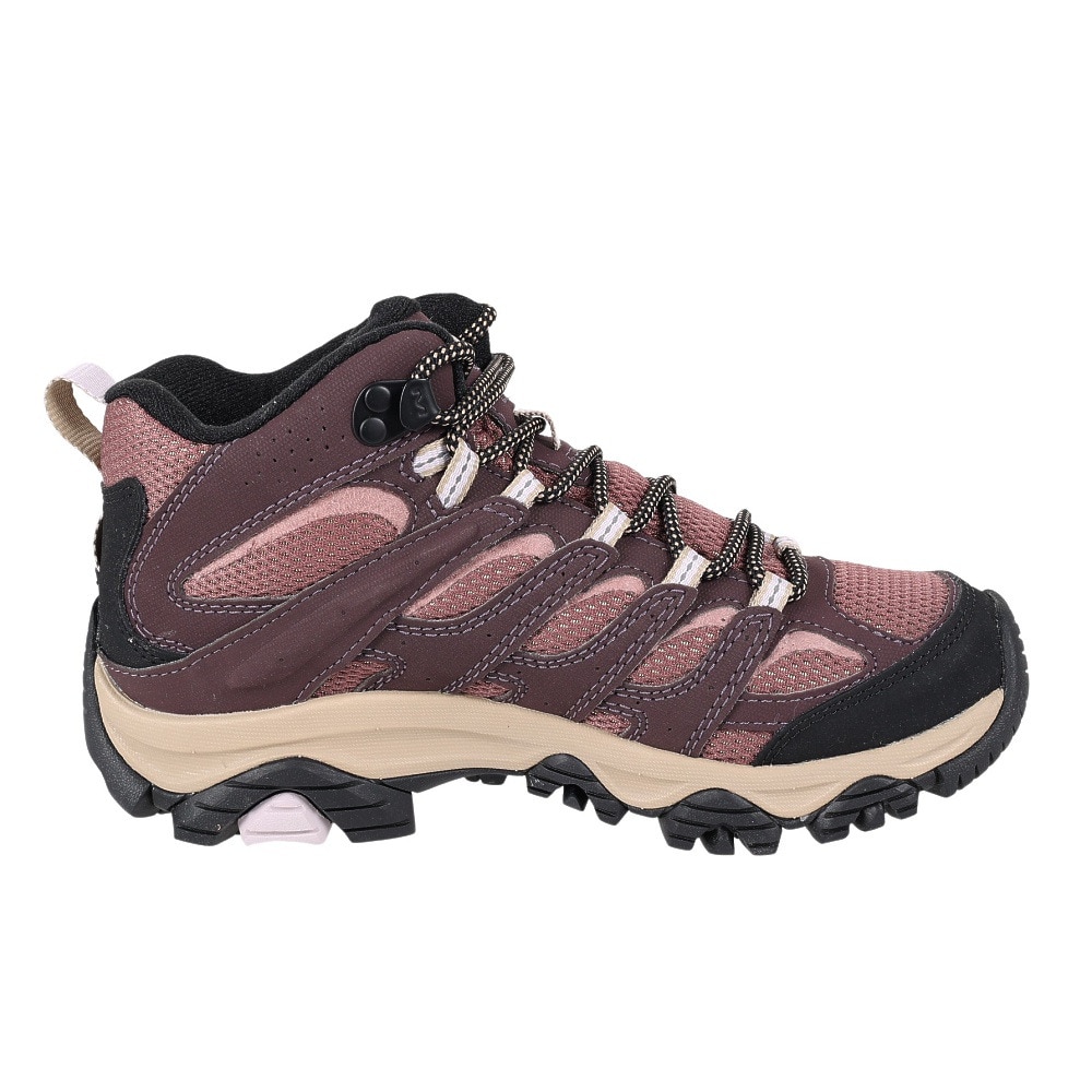 メレル（MERRELL）（レディース）トレッキングシューズ ハイカット 登山靴 MOAB 3 SYNTHETIC MID ゴアテックス 500184 BURGUNDY バーガンディー ビブラムソール