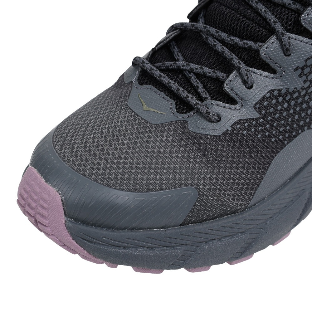 ホカ（HOKA）（レディース）トレッキングシューズ ハイカット 登山靴 TRAIL CODE トレイルコード GTX 1123166-BCSTL グレー ゴアテックス 防水