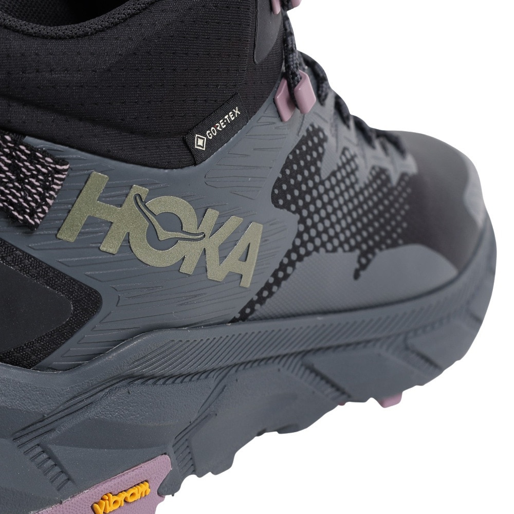 ホカ（HOKA）（レディース）トレッキングシューズ ハイカット 登山靴 TRAIL CODE トレイルコード GTX 1123166-BCSTL グレー ゴアテックス 防水