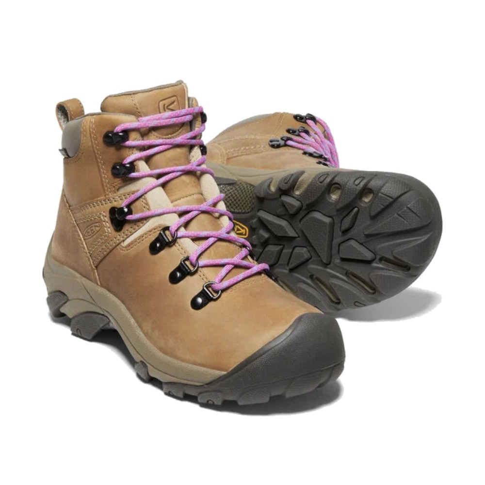 キーン（KEEN）（レディース）トレッキングシューズ ハイカット 登山靴 PYRENEES ピレニーズ 1026257 ベージュ 替え紐付 防水 透湿 軽量