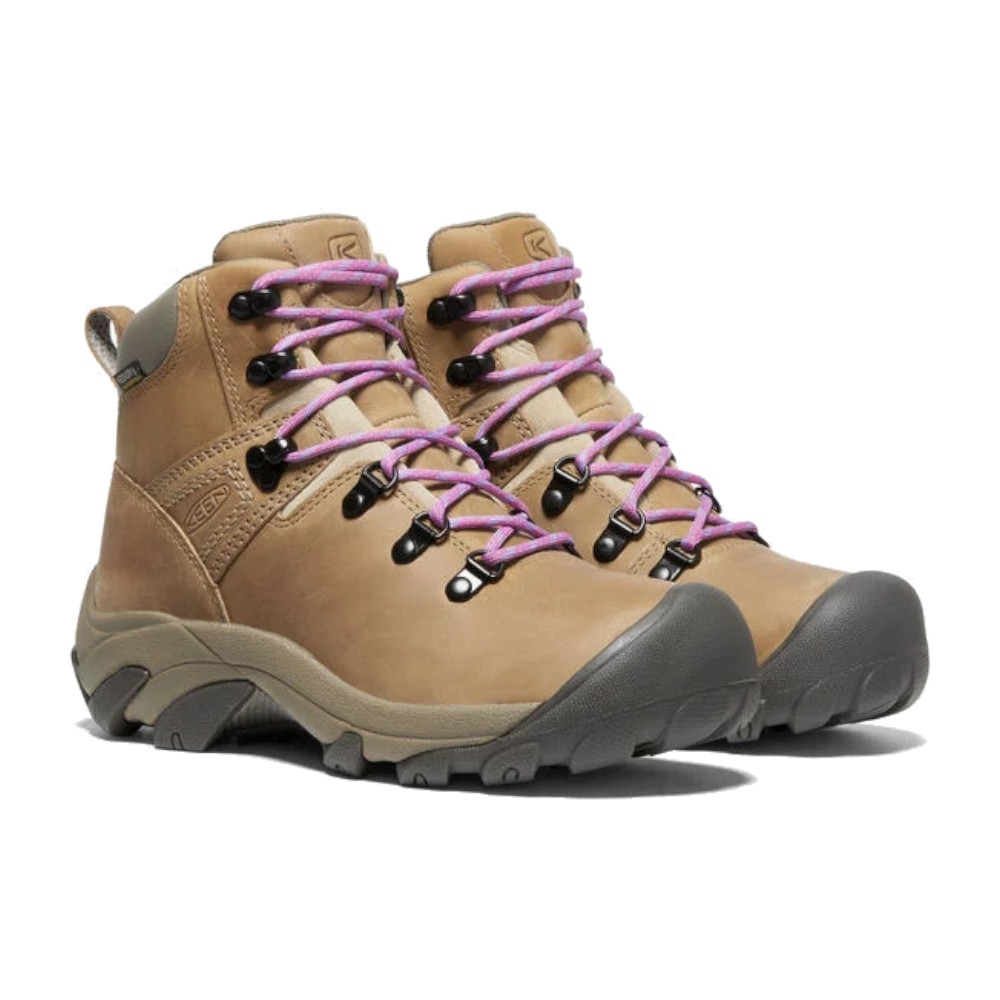 キーン（KEEN）（レディース）トレッキングシューズ ハイカット 登山靴 PYRENEES ピレニーズ 1026257 ベージュ 替え紐付 防水 透湿 軽量