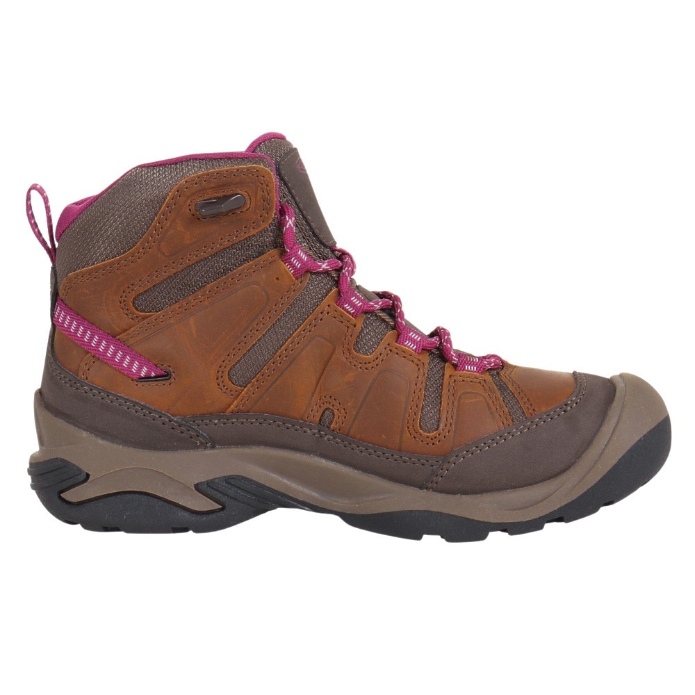 キーン（KEEN）（レディース）トレッキングシューズ 登山靴 サーカディア ミッド ウォータープルーフ 防水ハイキングシューズ 1026765 ブラウン