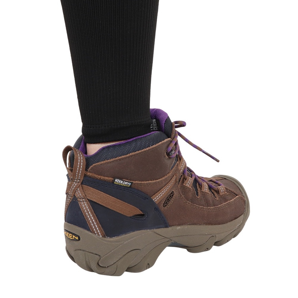 キーン（KEEN）（レディース）防水ハイキングシューズ ターギー 2 ミッド 1027367 ブラウン トレッキングシューズ 登山靴