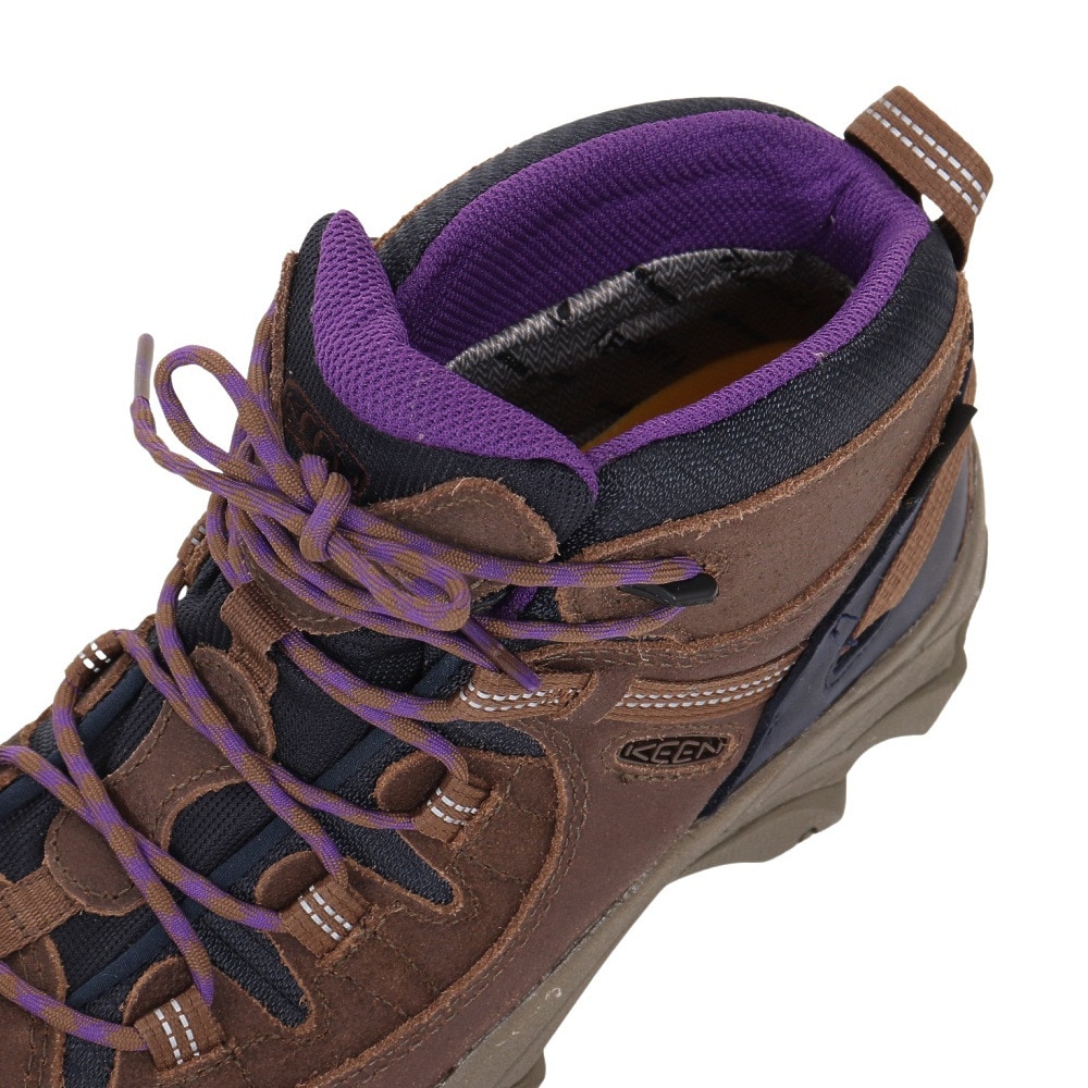 キーン（KEEN）（レディース）防水ハイキングシューズ ターギー 2 ミッド 1027367 ブラウン トレッキングシューズ 登山靴