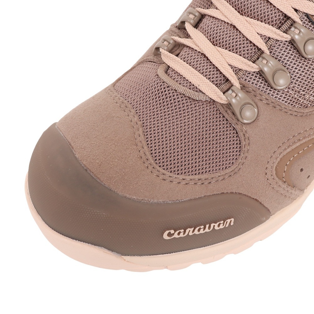 キャラバン（Caravan）（レディース）ゴアテックス トレッキングシューズ ハイカット 登山靴 C1 02S 0010106262 サンドベージュ