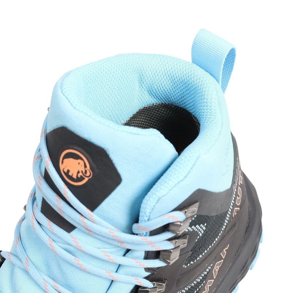 マムート（MAMMUT）（レディース）ゴアテックス トレッキングシューズ ハイカット 登山靴 Ducan High 3030-03481-00089 ブラック×ブルー ビブラムソール