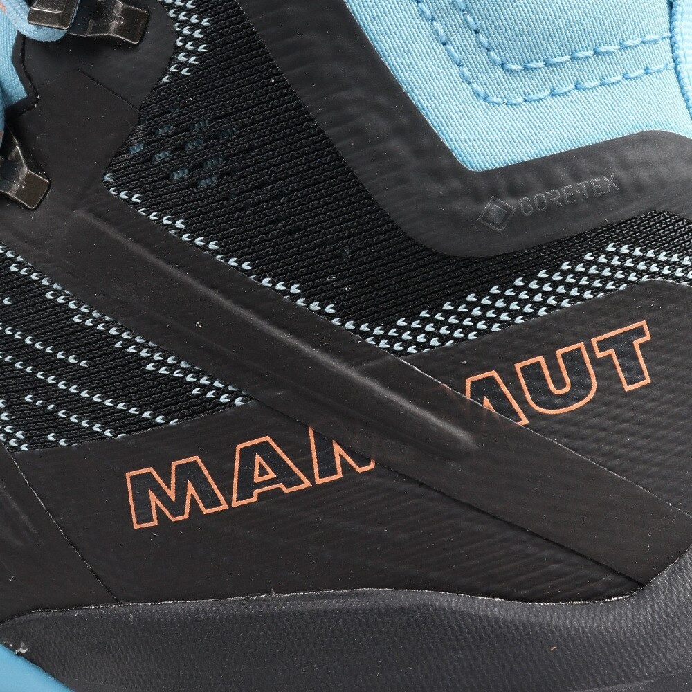 マムート（MAMMUT）（レディース）ゴアテックス トレッキングシューズ ハイカット 登山靴 Ducan High 3030-03481-00089 ブラック×ブルー ビブラムソール