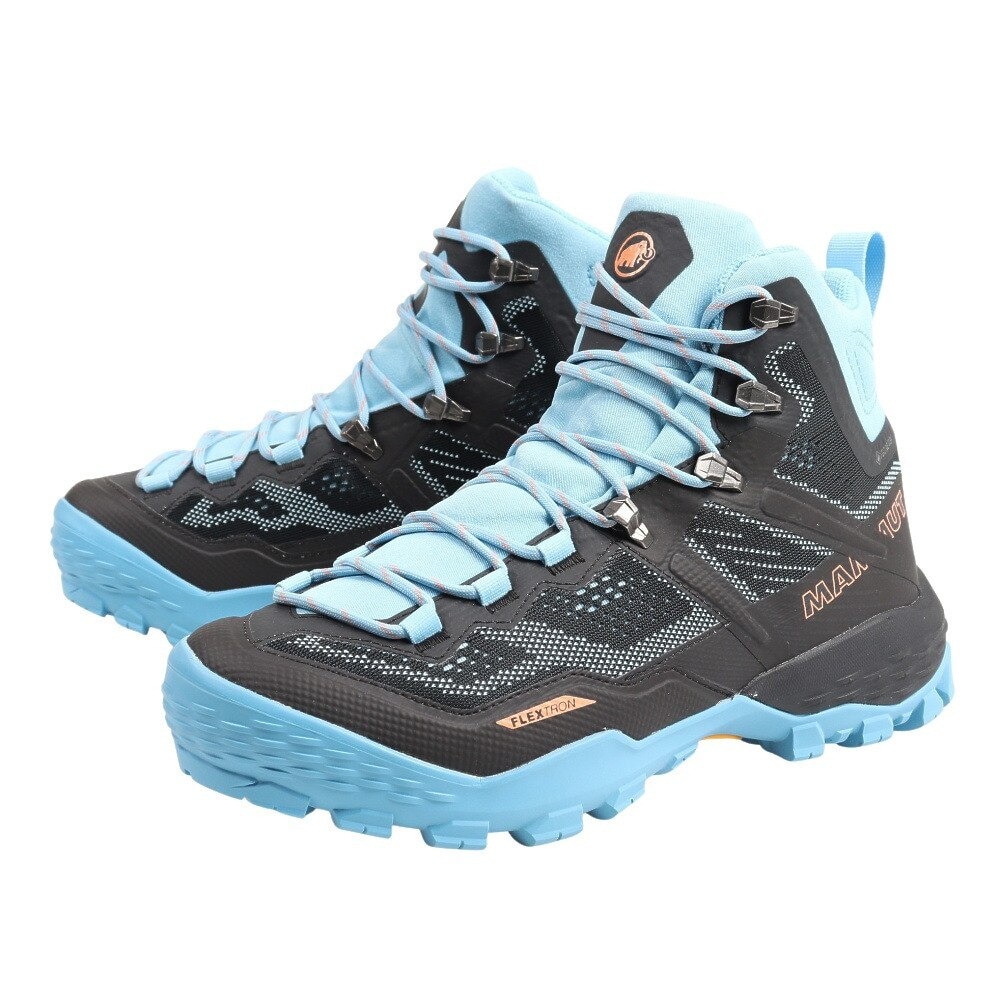 マムート（MAMMUT）（レディース）トレッキングシューズ ハイカット 登山靴 Ducan High ゴアテックス 3030-03481-00089  ブラック×ブルー