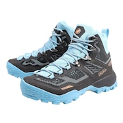 マムート（MAMMUT）（レディース）トレッキングシューズ ハイカット 登山靴 Ducan High ゴアテックス 3030-03481-00089 ブラック×ブルー ビブラムソール