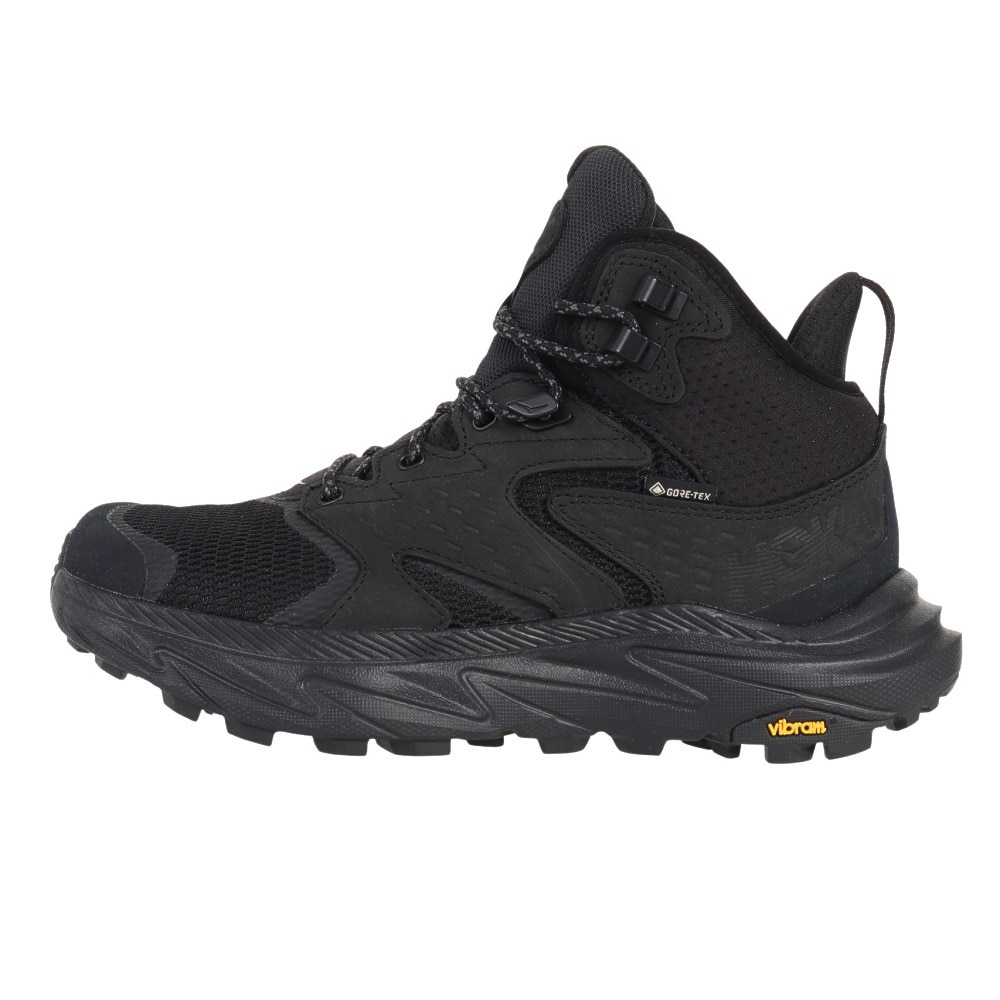 ホカ（HOKA）（レディース）ゴアテックス トレッキングシューズ ミドルカット 登山靴 アナカパ 2 ミッド GTX 1142831-BBLC ブラック