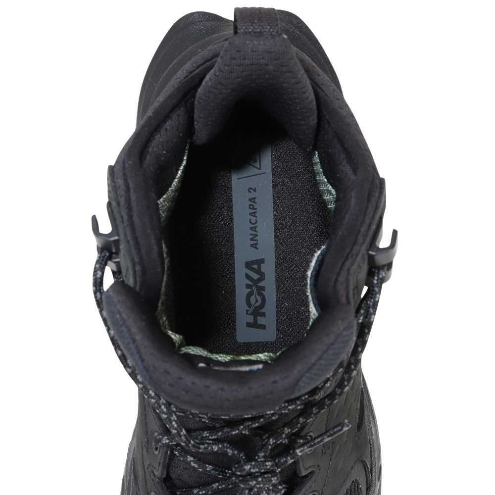 ホカ（HOKA）（レディース）ゴアテックス トレッキングシューズ ミドルカット 登山靴 アナカパ 2 ミッド GTX 1142831-BBLC ブラック