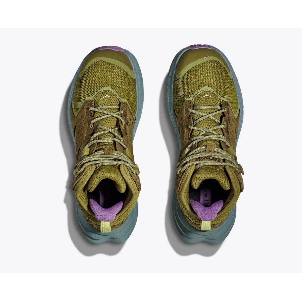 ホカ（HOKA）（レディース）ゴアテックス トレッキングシューズ ミドルカット 登山靴 アナカパ 2 ミッド GTX 1142831-GMAG カーキ