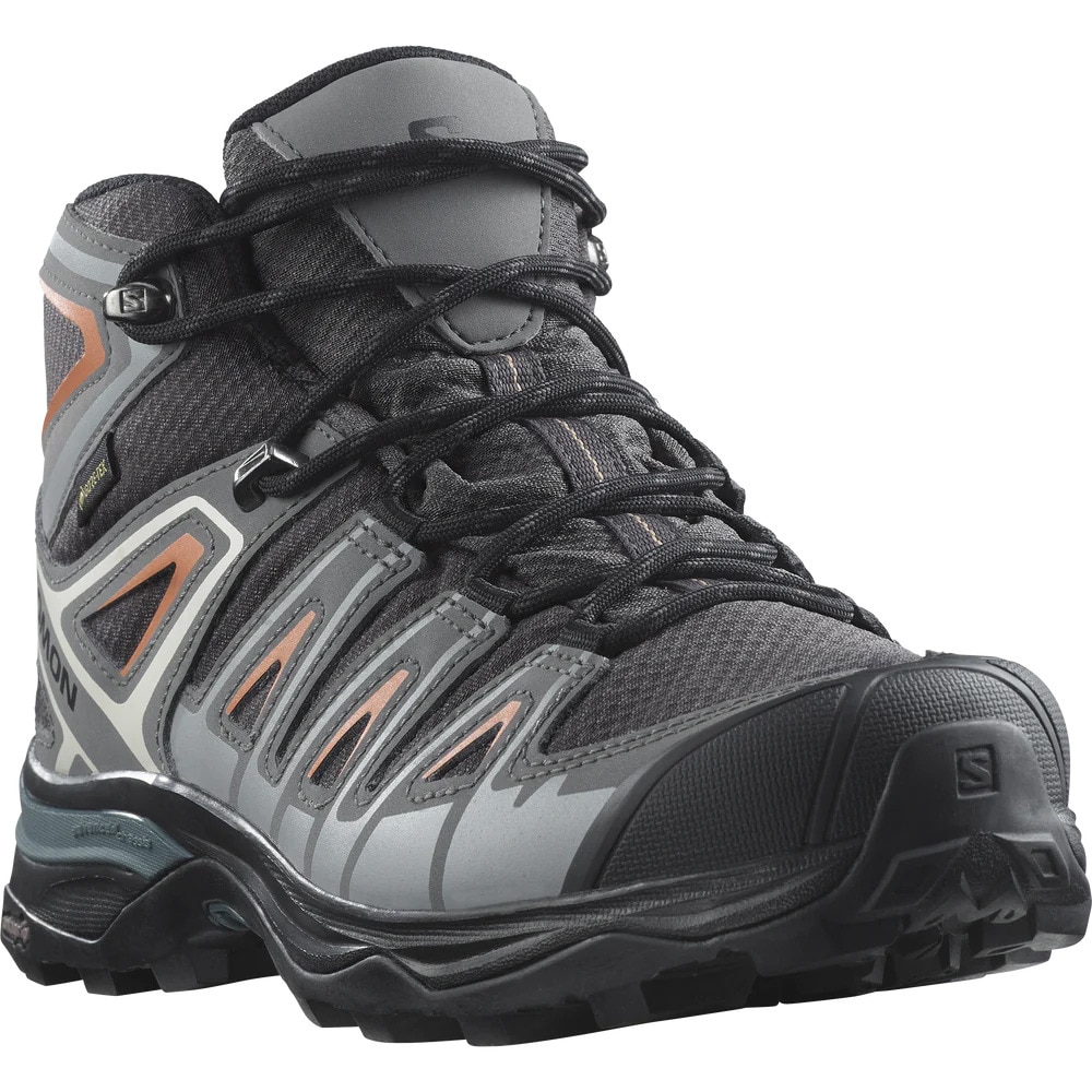 サロモン（SALOMON）（レディース）トレッキングシューズ ハイカット 登山靴 X ウルトラパイオニア ミドルカット GORE-TEX L47196600 グレー