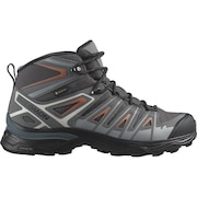 サロモン（SALOMON）（レディース）トレッキングシューズ ハイカット 登山靴 X ウルトラパイオニア ミドルカット GORE-TEX L47196600 グレー