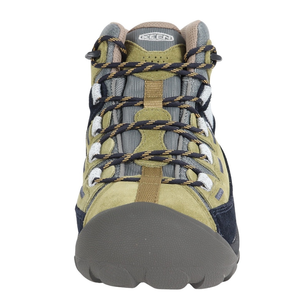 キーン（KEEN）（レディース）トレッキングシューズ ターギー II ミッド KEEN × atelierBluebottle 1028316 グリーン×ネイビー