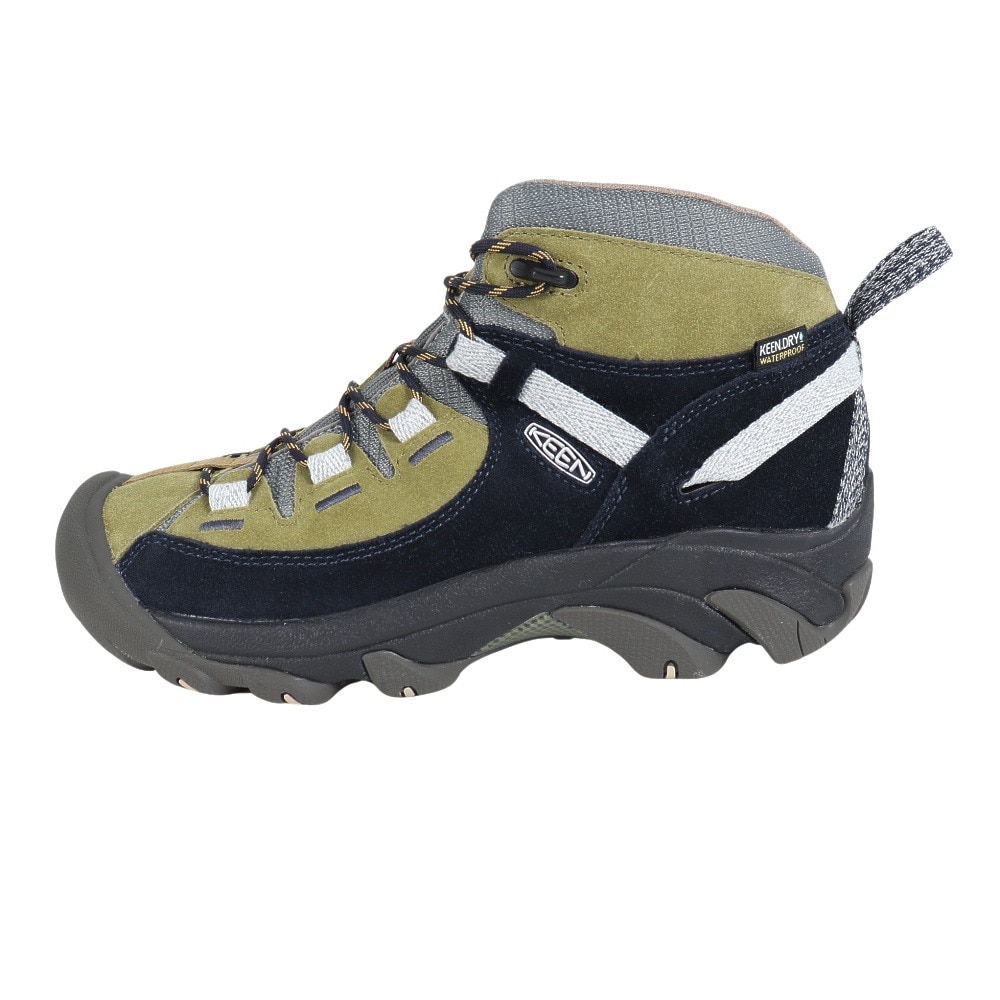 キーン（KEEN）（レディース）トレッキングシューズ ターギー II ミッド KEEN × atelierBluebottle 1028316 グリーン×ネイビー
