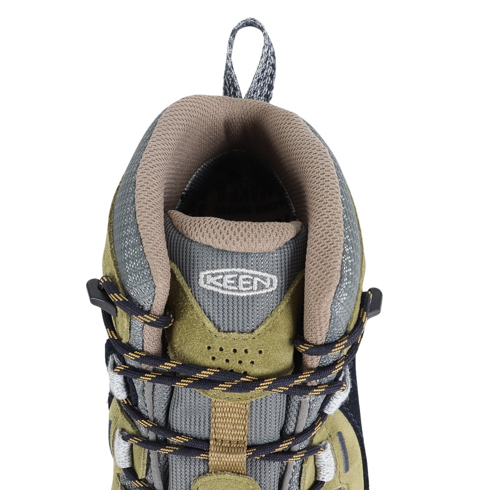 キーン（KEEN）（レディース）トレッキングシューズ ターギー II ミッド KEEN × atelierBluebottle 1028316 グリーン×ネイビー