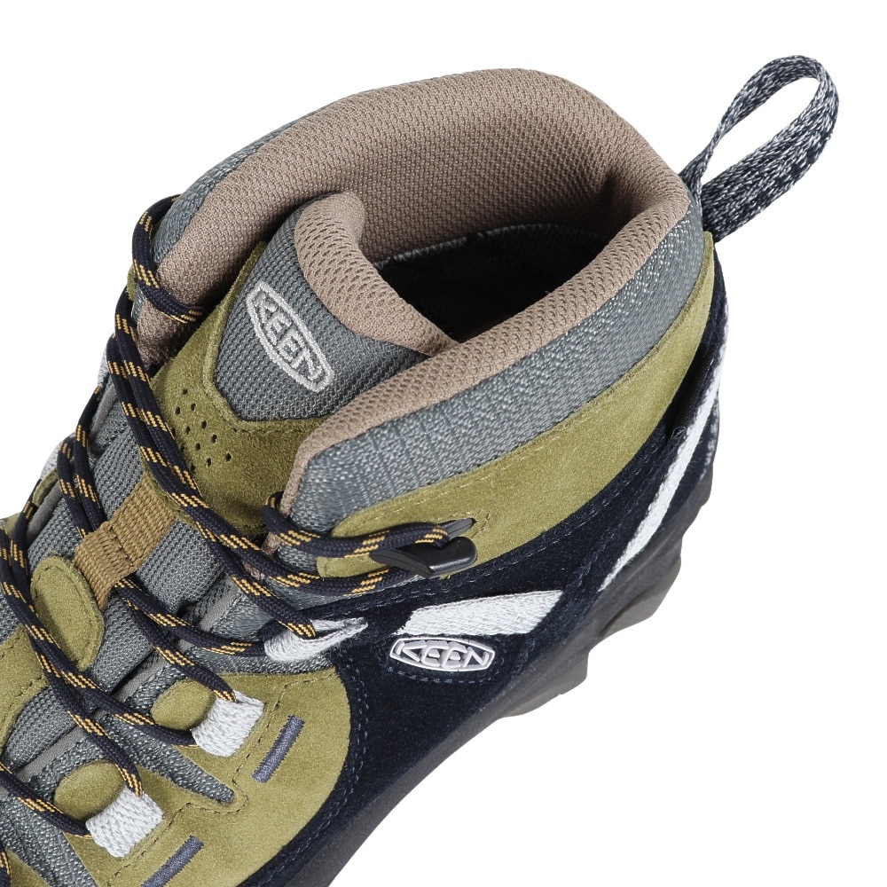 キーン（KEEN）（レディース）トレッキングシューズ ターギー II ミッド KEEN × atelierBluebottle 1028316 グリーン×ネイビー