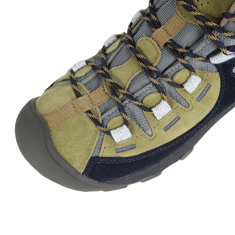 キーン（KEEN）（レディース）トレッキングシューズ ターギー II ミッド KEEN × atelierBluebottle 1028316 グリーン×ネイビー
