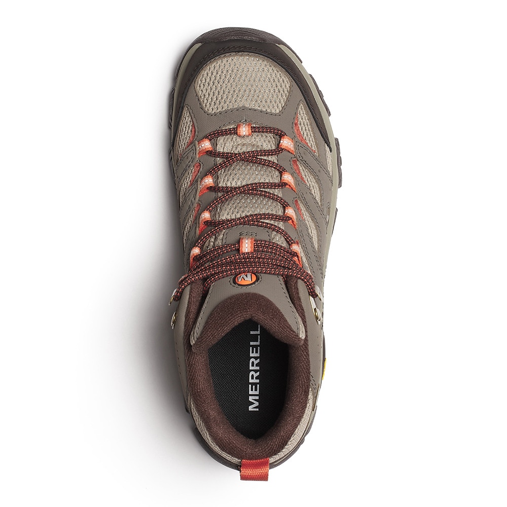 メレル（MERRELL）（レディース）トレッキングシューズ ハイカット 登山靴 モアブ 3 シンセティック ミッド ゴアテックス ワイド 500640 BUNGEE CORD ベージュ