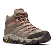 (レディース)トレッキングシューズ ハイカット 登山靴 モアブ 3 シンセティック ミッド ゴアテックス ワイド 500640 BUNGEE CORD ベージュ