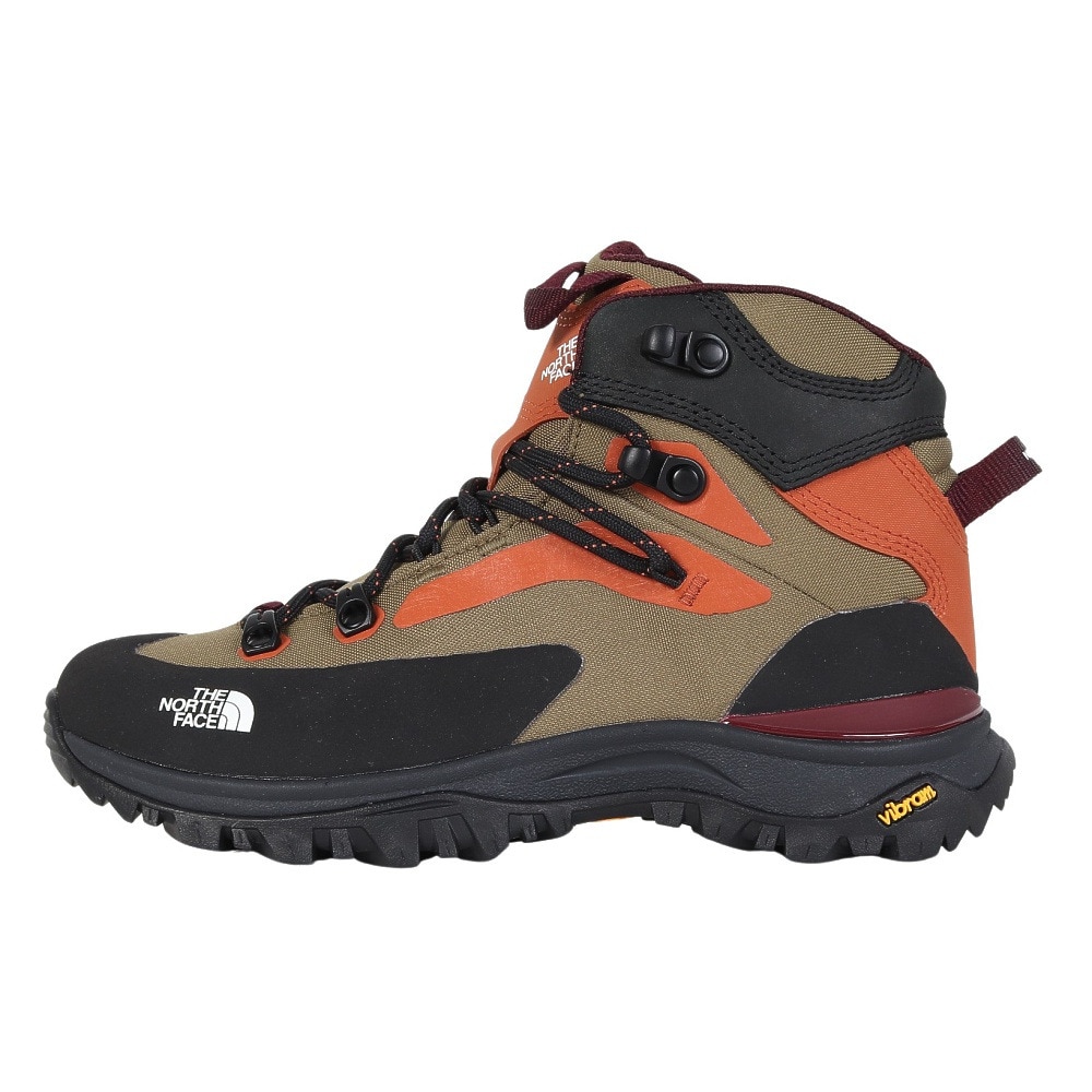 ザ・ノース・フェイス（THE NORTH FACE）（レディース）トレッキングシューズ 登山靴 クレストン ハイク ミッド ウォータープルーフ NFW52321 FK カーキ 防水