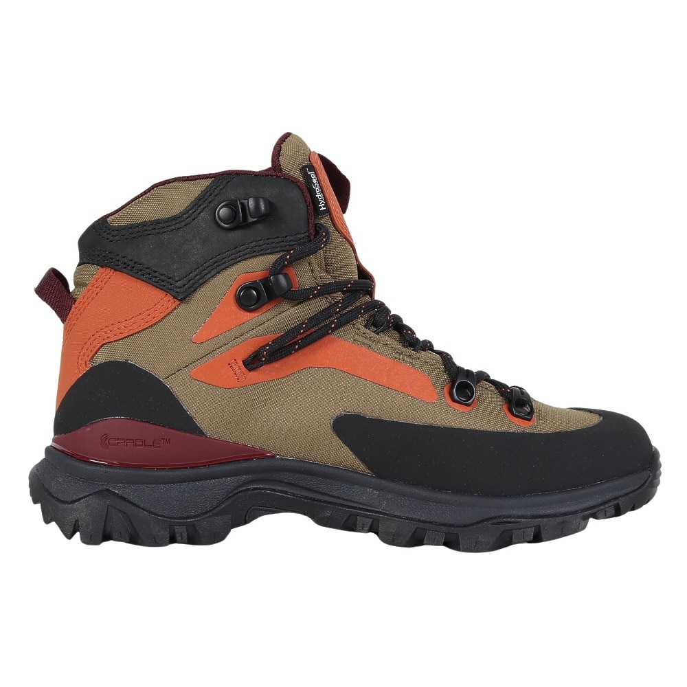 ザ・ノース・フェイス（THE NORTH FACE）（レディース）トレッキングシューズ 登山靴 クレストン ハイク ミッド ウォータープルーフ NFW52321 FK カーキ 防水
