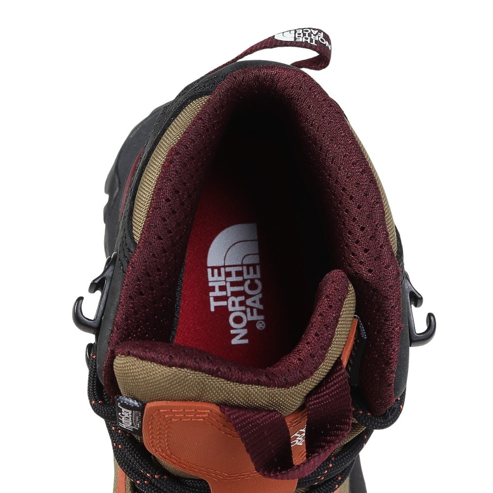 ザ・ノース・フェイス（THE NORTH FACE）（レディース）トレッキングシューズ 登山靴 クレストン ハイク ミッド ウォータープルーフ NFW52321 FK カーキ 防水